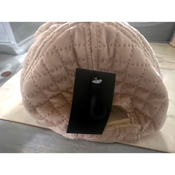 David and Young Quilted Hat Baseball Cap Women's cream Blush Soft - Picture 3 of 4